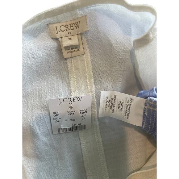 NEW J.CREW DOLMAN TUNIC SHIRT SZ XL RELAXED FIT COASTAL CHIC - Picture 4 of 15